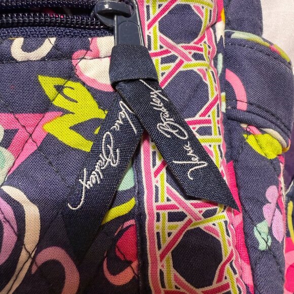 Vera Bradley Crossbody Shoulder Bag/Purse Ribbons and Flowers Pattern - Picture 5 of 6